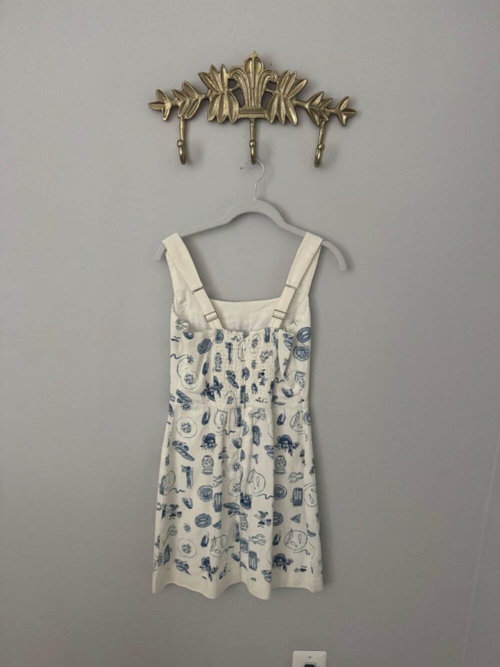 Abercrombie Linen-Blend Wide Strap Mini Dress - Picture 7 of 8